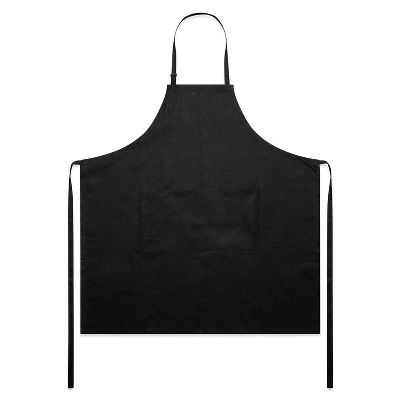 Load image into Gallery viewer, AS Colour 1086 Linen Apron with adjustable shoulder strap, YKK metal adjuster, front patch pocket, and self fabric ties. Ideal for workplace use, reflecting Active Safety's commitment to quality workwear.