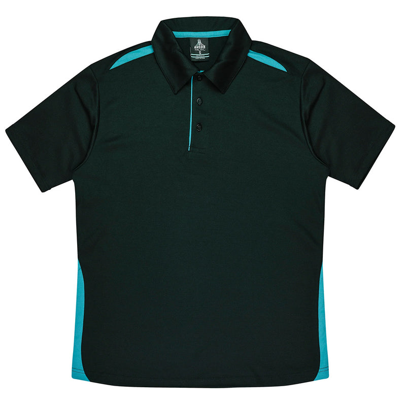 Load image into Gallery viewer, Paterson Mens Short Sleeve Polo with moisture-wicking fabric, self-fabric collar, and contrast piping. Features a 3-button placket, ideal for workplace uniforms, aligning with Active Safety's commitment to quality workwear.