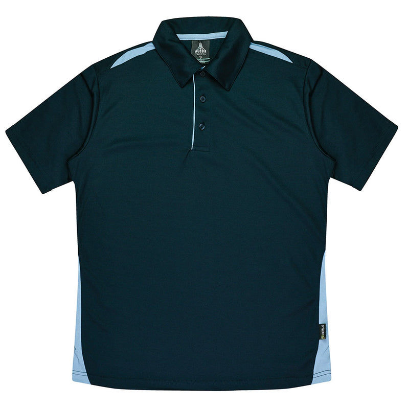Load image into Gallery viewer, Paterson Mens Short Sleeve Polo featuring a self-fabric collar, contrast panels, and a three-button placket. Designed for easy care with moisture-wicking polyester-cotton blend, ideal for active work environments.