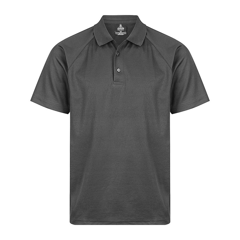 Load image into Gallery viewer, Keira Mens Short Sleeve Polo featuring a raglan sleeve design, knitted collar, and a three-button placket. Made from a durable polyester-cotton blend, ideal for workwear with its easy-care, moisture-wicking fabric.