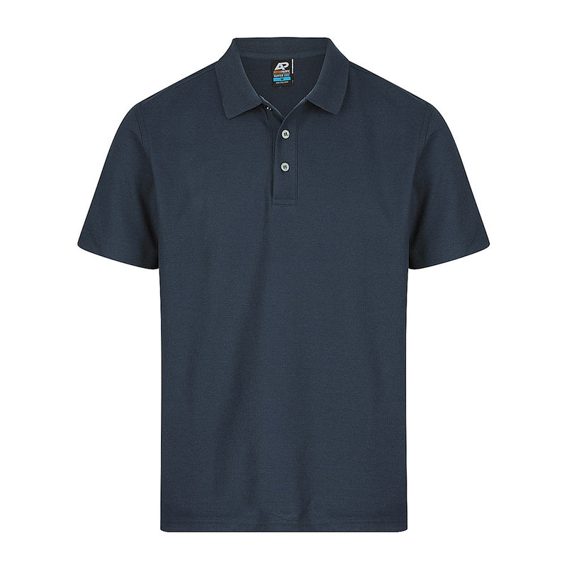 Load image into Gallery viewer, Hunter Mens Short Sleeve Polo featuring a durable, snag-resistant pique knit blend of polyester and cotton, designed for moisture removal and easy care. Includes a loose pocket for added practicality.