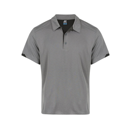 Morris Mens Short Sleeve Polo features a self-fabric collar, front and back yoke, contrast sleeve hem, and side vents for enhanced movement, ideal for modern workwear and active environments.