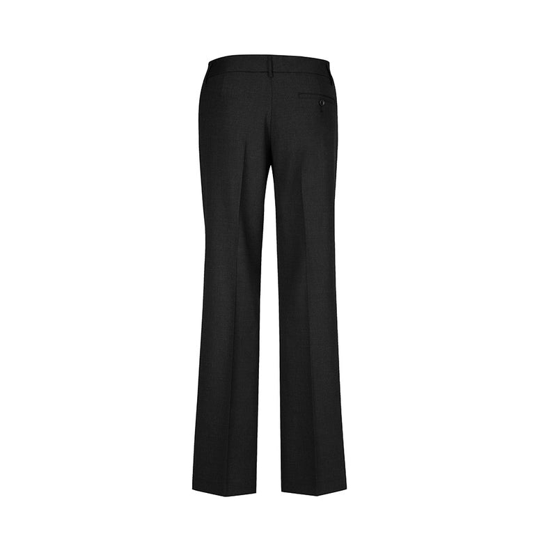 Load image into Gallery viewer, Biz Womens Comfort Wool Stretch Relaxed Pant features a mid-rise waist, straight leg, and front horizontal pockets. Ideal for everyday wear, combining comfort and durability with a premium wool blend for added stretch.