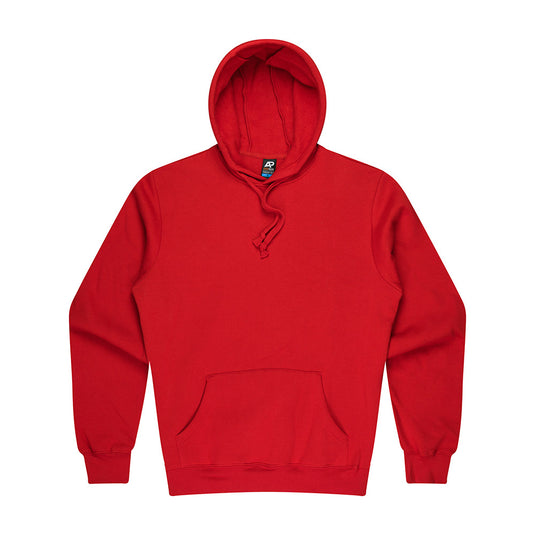 Torquay Mens Pullover Hoodie featuring a brushed inner jersey knit fleece and a flat tie cord, crafted from a durable 320gm 80% cotton, 20% polyester blend, ideal for workplace safety and comfort.