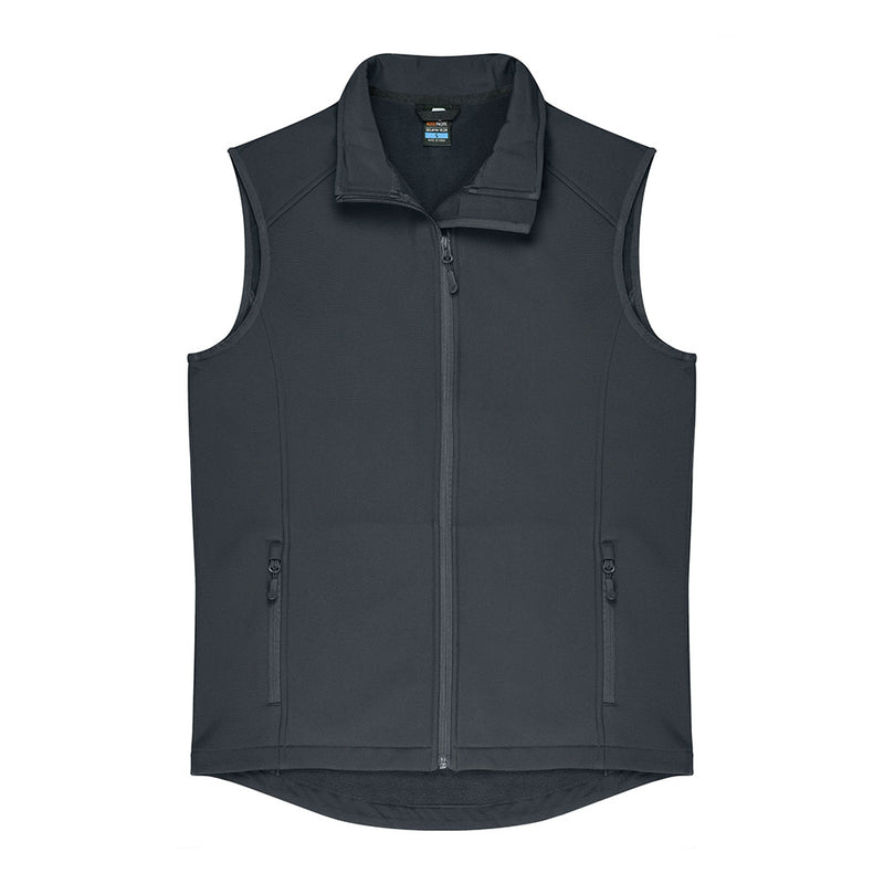 Load image into Gallery viewer, Selwyn Mens Soft Shell Vest, featuring a medium-weight, two-layer performance design, wind-resistant and water-repellent, with side zip pockets and a shaped back hem for a modern fit, ideal for active safety needs.