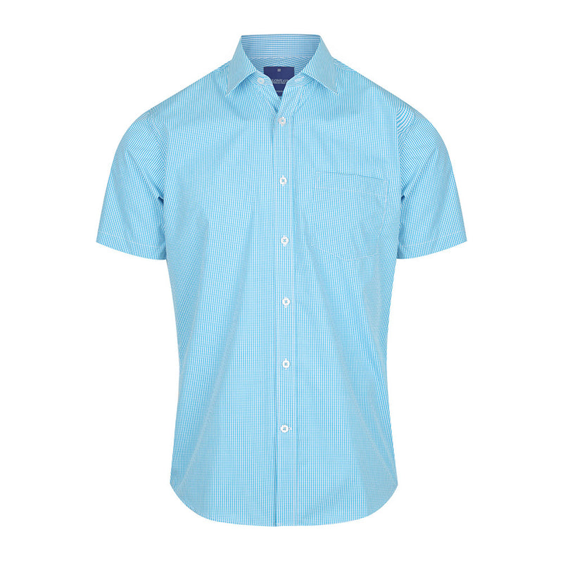 Load image into Gallery viewer, Westgarth Gingham Short Sleeve Shirt features a classic collar, placket front, and left chest pocket, ideal for a contemporary fit. Perfect for workwear, aligning with Active Safety's commitment to quality uniforms.