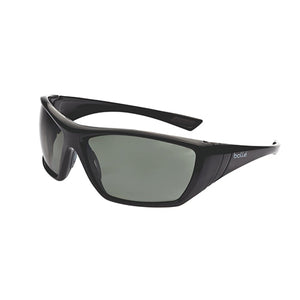 Bolle Hustler Polarised Safety Glasses: Grey/Green image