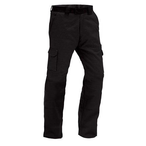 Bison Titan Ripstop Lightweight Trouser featuring a belt, visible pockets, and reinforced knees, designed for durability and comfort, ideal for active work environments.
