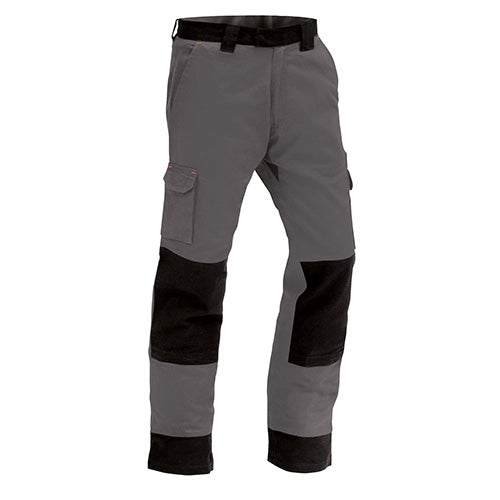 Load image into Gallery viewer, Bison Titan Ripstop Lightweight Trouser with black reinforced knee patches and practical pockets, designed for durability and comfort, ideal for professional work environments.