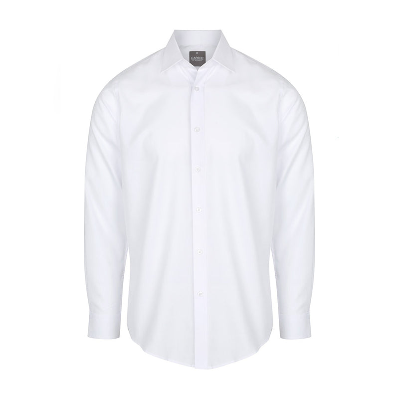 Load image into Gallery viewer, Ultimate Men's Long Sleeve Shirt featuring a contemporary fit, placket front, spread collar, and convertible cuff. Ideal for workplace safety and uniform use, reflecting Active Safety's commitment to quality workwear.