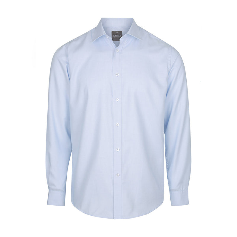 Load image into Gallery viewer, Landsdowne Micro Step Long Sleeve Shirt features a contemporary fit with a placket front, spread collar, and convertible cuffs. Ideal for professional settings, aligning with Active Safety’s focus on quality workwear.