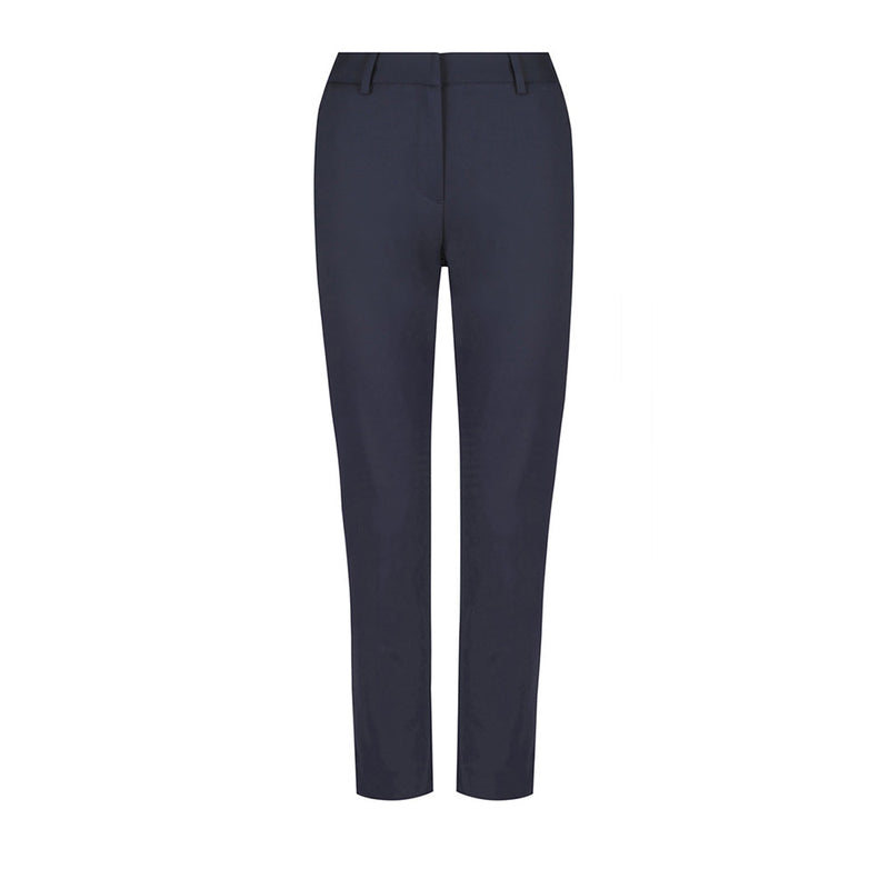 Load image into Gallery viewer, Coco Womens 7/8th Slim Tailored Pants feature premium double cloth, side hem split, front angled and mock back welt pockets, and belt loops, embodying tailored elegance suitable for professional or safety wear.