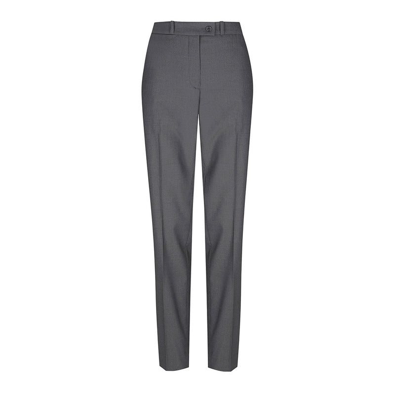 Load image into Gallery viewer, Elliot Womens Slim Leg Pant featuring a concealed comfort waist, slim profile, and stylish flat front. Includes angled side pockets, jet back pockets, and a coin fob pocket for practical workplace wear.