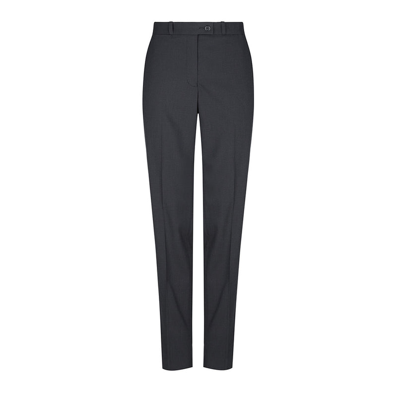 Load image into Gallery viewer, Elliot Womens Slim Leg Pant with concealed comfort waist, flat front, angled side pockets, jet back pockets, and coin fob pocket, suitable for professional workwear from Active Safety.