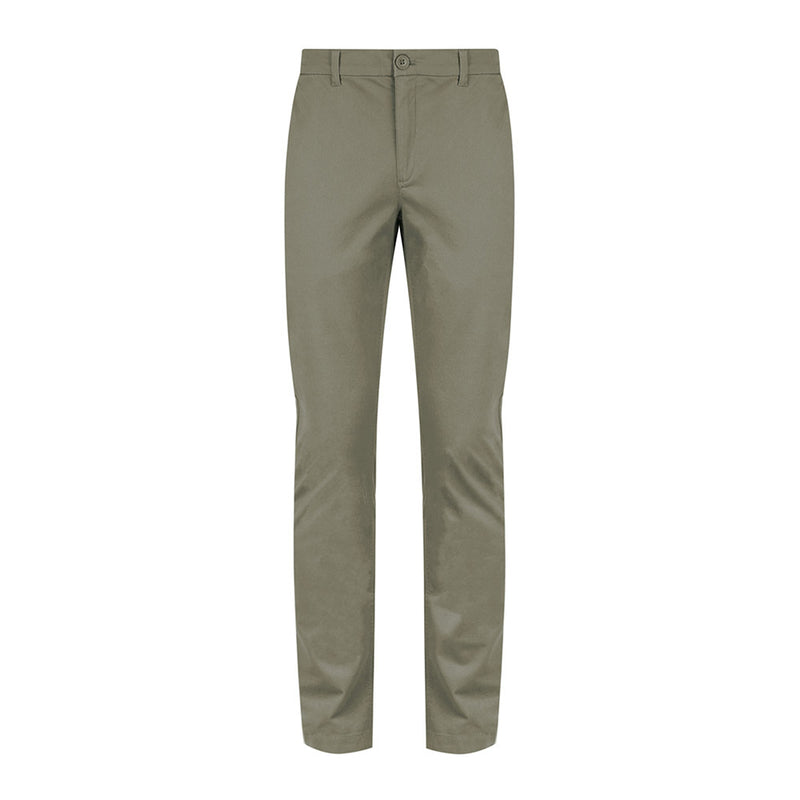Load image into Gallery viewer, Napier Mens Premium Chino Pant featuring a relaxed fit, side and double back pockets, coin fob pocket, key chain belt loop, and chambray contrast turn up hem, ideal for workplace safety gear.
