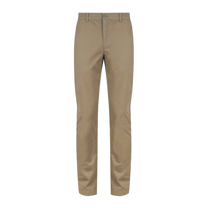 Load image into Gallery viewer, Napier Mens Premium Chino Pant featuring a relaxed fit with side and double back pockets, a coin fob pocket, key chain belt loop, and chambray contrast turn-up hem, ideal for workplace safety.