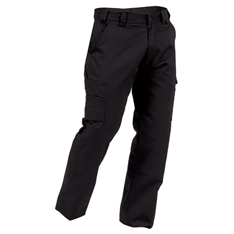 Load image into Gallery viewer, Bison 310gsm Cotton Cargo Trouser featuring slanted front pockets, robust belt loops, twin back pockets with Velcro flap, cargo and ruler pockets, and reinforced knees with knee pad pockets, ideal for workplace safety.