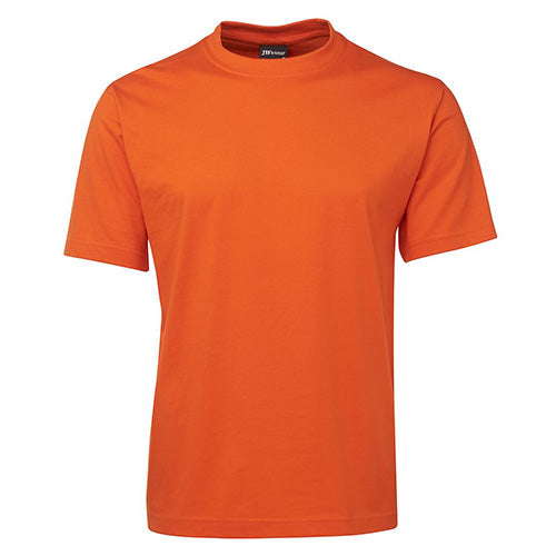 Load image into Gallery viewer, JB's Classic Cotton T-Shirt featuring a crew neck and double-stitched seams, designed for stability and durability, made from heavy jersey knit fabric, suitable for active and safety-focused environments.
