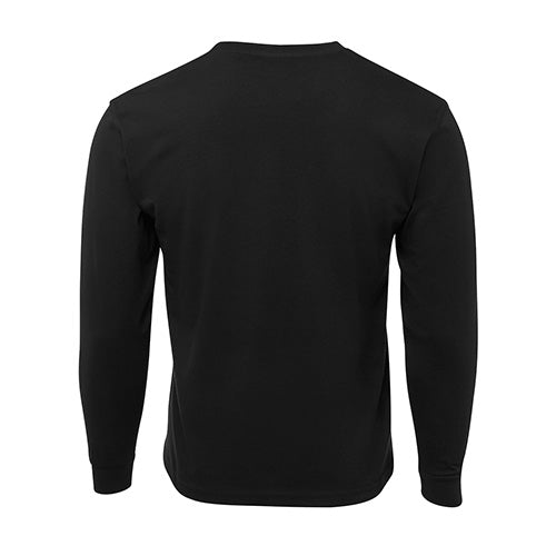 Load image into Gallery viewer, JB's Cotton Long Sleeve T-Shirt features a classic fit with ribbed sleeve cuffs and an elastane rib crew neck, ideal for active settings. Crafted from 100% cotton for comfort and durability.