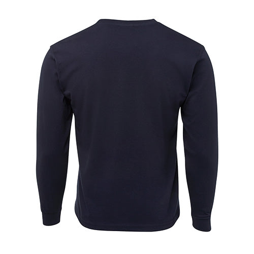 Load image into Gallery viewer, JB's Cotton Long Sleeve T-Shirt features a classic fit with ribbed sleeve cuffs and a durable elastane rib crew neck, suitable for active wear. The heavy jersey knit fabric ensures comfort and stability.