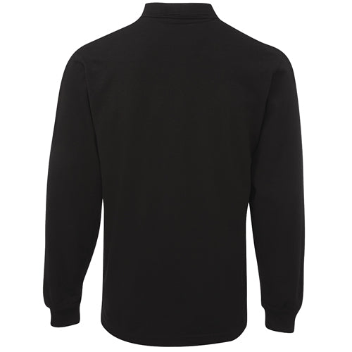 JB's Signature L/S Polo Shirt features a sleek design with long sleeves, a 3-button placket, and a knitted collar, perfect for workwear professionals seeking comfort and durability in safety-conscious environments.