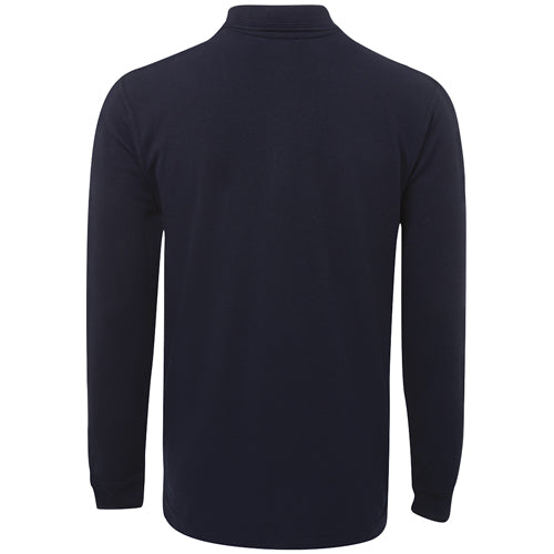 JB's Signature L/S Polo Shirt features a sleek design with long sleeves and a 3-button placket. Ideal for safety workwear, it offers durable polyester-cotton blend fabric with UPF protection, reflecting Active Safety’s commitment to quality.