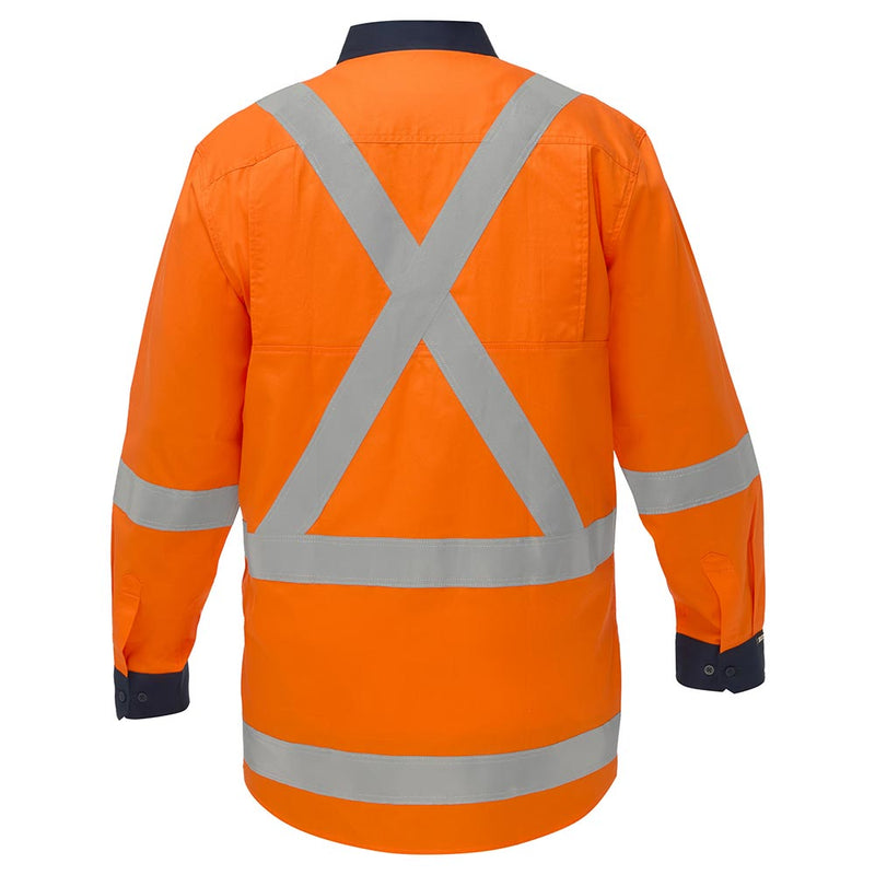 Load image into Gallery viewer, Bison TTMC X-Back Cotton Long Sleeve Shirt, Orange