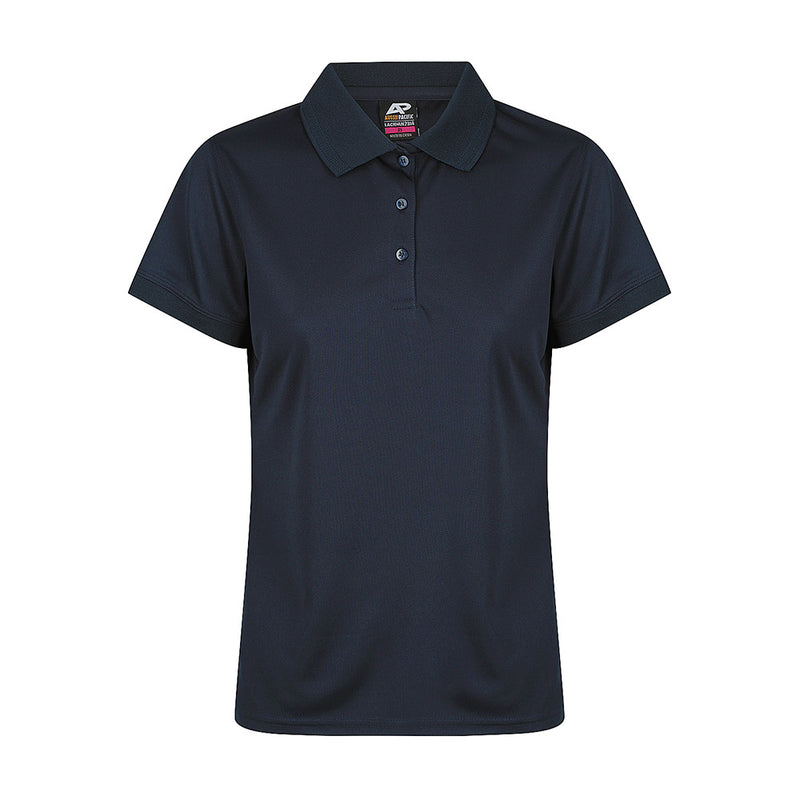 Load image into Gallery viewer, Lachlan Ladies Short Sleeve Polo featuring 100% polyester honeycomb knit, moisture-wicking easy-care fabric, with a knitted collar and cuff, ideal for workplace safety and comfort from Active Safety.