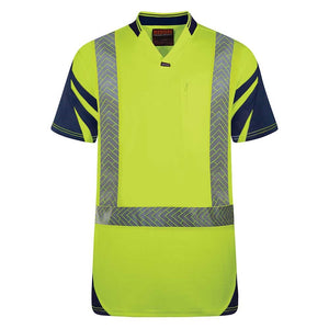 Bison Hi Vis Quick-Dry Taped Cotton Back Polo image
