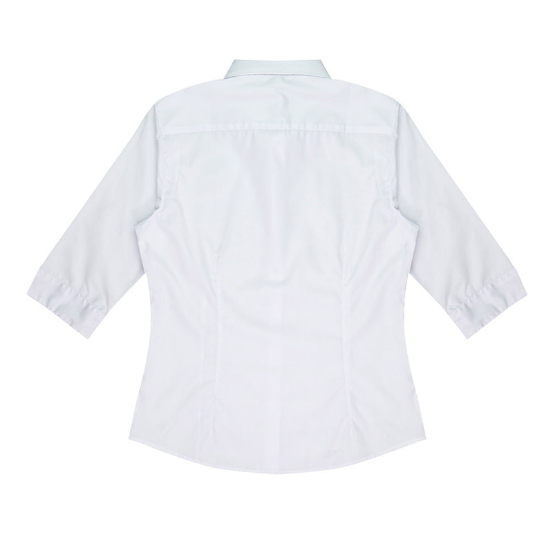 Load image into Gallery viewer, Kingswood Lady Shirt 3/4 Sleeve features a stylish feminine cut with a collar and long sleeves. Designed for active wear, it's lightweight and easy-care, ideal for workplace uniforms.