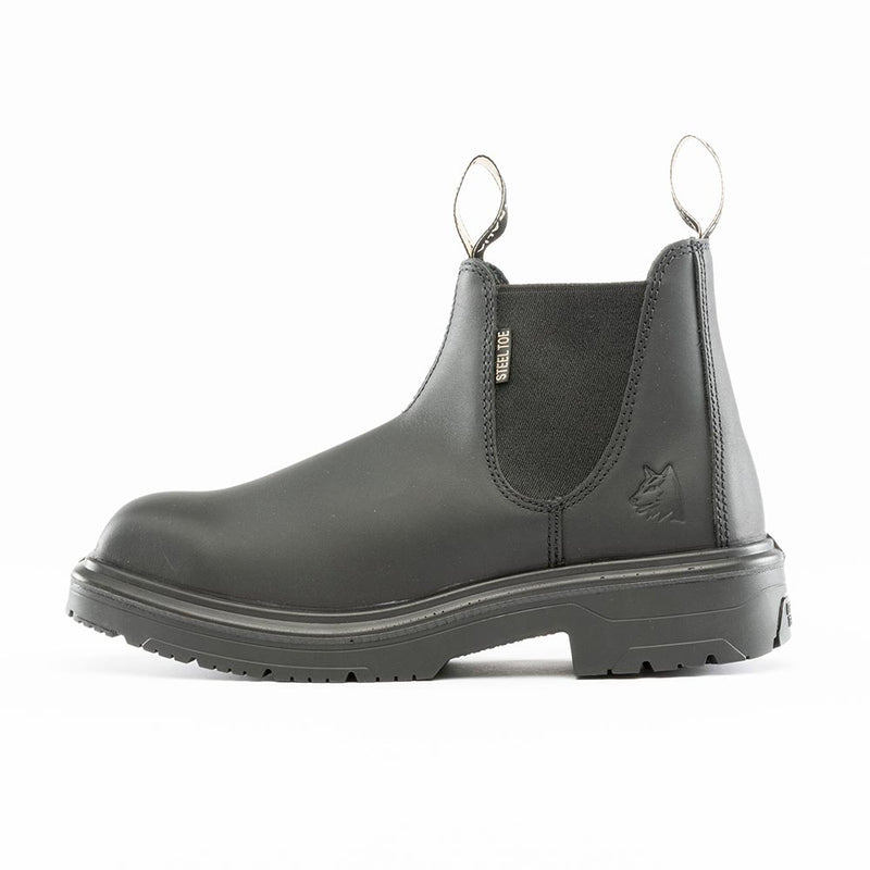 Load image into Gallery viewer, Steel Blue Hobart Square Toe Safety Boots, Black