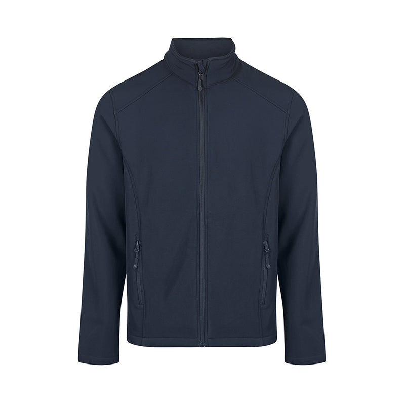 Load image into Gallery viewer, Selwyn Kids Soft Shell Jacket, featuring a 2-layer performance design with a water-repellent finish, zip pockets, and fleeced chin guard, ideal for active safety and comfort in various weather conditions.