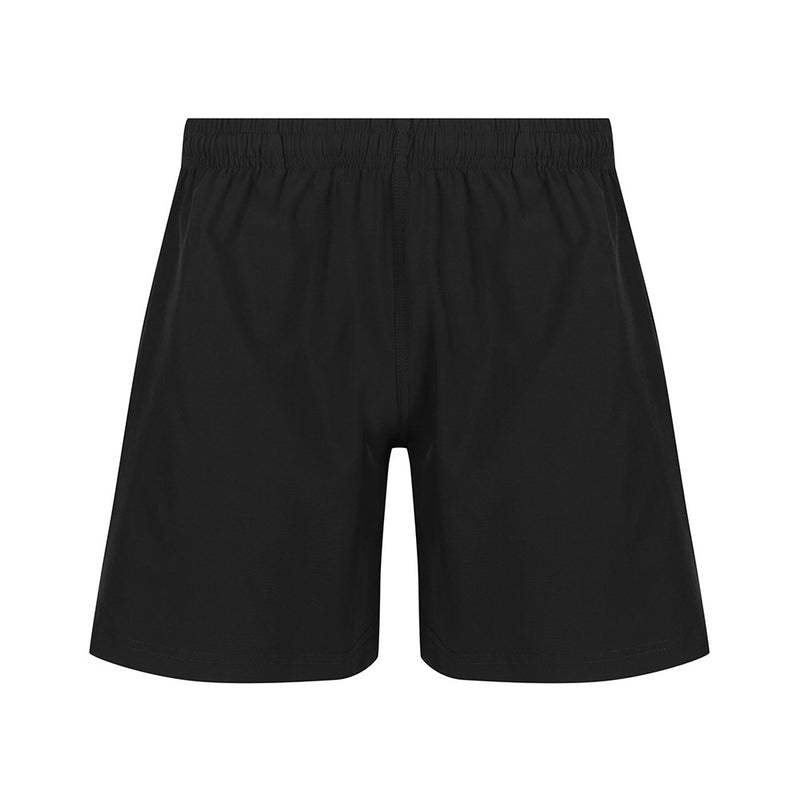 Load image into Gallery viewer, Kids School Shorts featuring a 4-way stretch fabric blend for comfort, elasticated waist with inner drawcord, side seam pockets, and side splits at the leg openings, ideal for active school days.