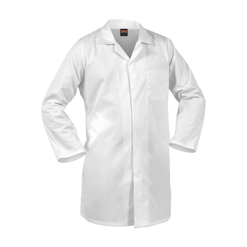 Load image into Gallery viewer, Bison Food Industry Domed Dust Coat, White