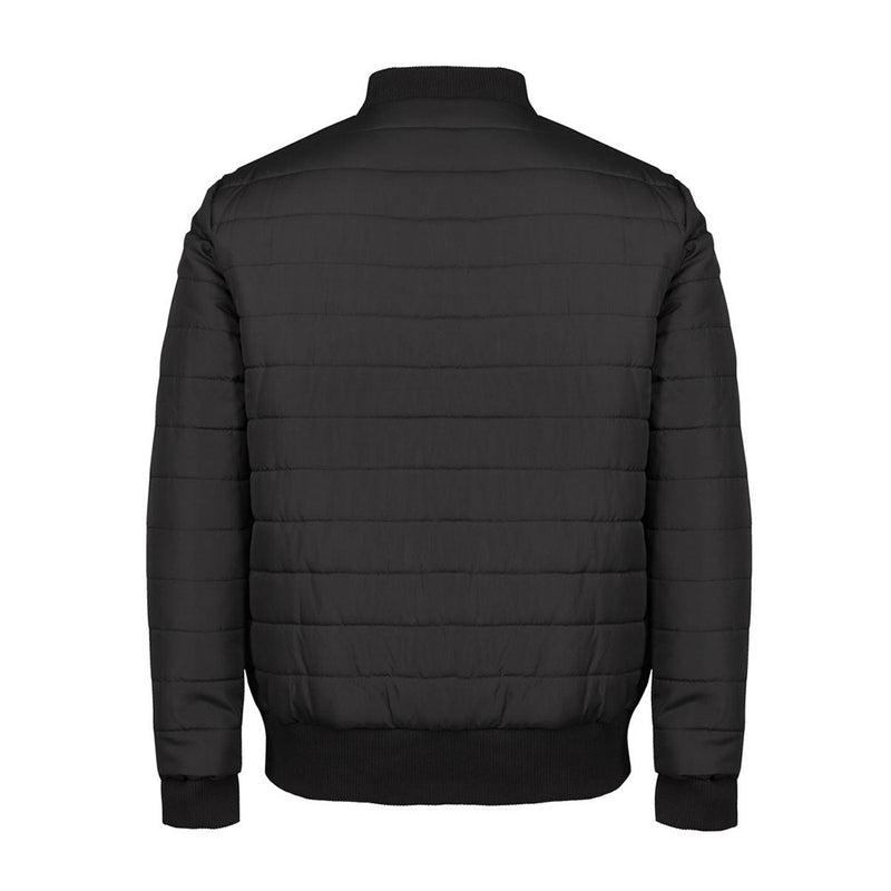 Load image into Gallery viewer, JB's Puffer Bomber Jacket features a sleek modern design with narrow horizontal lines, a chunky rib collar, and two water-resistant hand pockets, ideal for New Zealand's safety-conscious work environments.