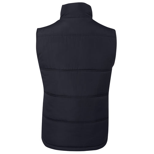 Load image into Gallery viewer, JB's Adventure Puffer Vest features a chunky front zipper, two front pockets with water-shedding flaps, and a back drop tail, ideal for safety-conscious work environments.