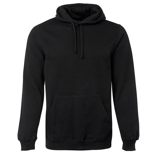 JB's Fleecy Pullover Hoodie, a classic fit hoodie featuring a fully lined hood and front kangaroo pocket, crafted from cotton-rich CVC fleece. Ideal for comfort and durability in active work environments.