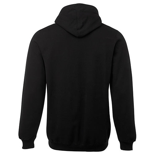 Load image into Gallery viewer, JB's Fleecy Pullover Hoodie, a classic fit top with a fully lined hood and front kangaroo pocket, perfect for workplace wear. Made from cotton-rich fleece for comfort, featuring ribbed cuffs and hem.