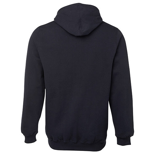 Load image into Gallery viewer, JB's Fleecy Pullover Hoodie, featuring a fully lined hood and front kangaroo pocket, offers comfort with 2x2 rib cuffs. Ideal for workwear, it's crafted from cotton-rich CVC fleece.