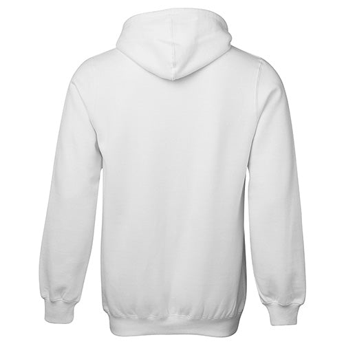 Load image into Gallery viewer, JB's Fleecy Pullover Hoodie features a fully lined hood, a front kangaroo pocket, and ribbed cuffs, offering both comfort and classic fit, ideal for workwear in active safety environments.