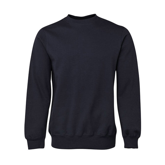 JB's Classic Fit Fleece Sweatshirt features a cotton-rich CVC fleece with ribbed cuffs and hem, ideal for comfort and durability in workplace environments, aligning with Active Safety's focus on quality workwear.