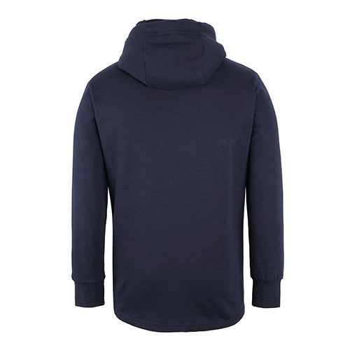 Load image into Gallery viewer, JB's Podium Sports Hoodie features a high collar with drawcord, thumb-holed sleeve cuffs, and a kangaroo pocket, ideal for activewear enthusiasts seeking durability and comfort in workplace or casual settings.