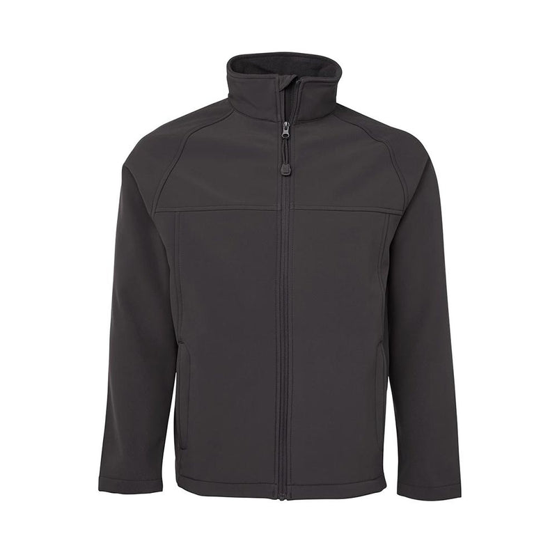 Load image into Gallery viewer, JB’s Layer Soft Shell Jacket features a sleek full-zip design with a stand-up collar, zip-hand pockets, and a micro fleece lining, offering waterproof protection and stretch for active workplace safety.