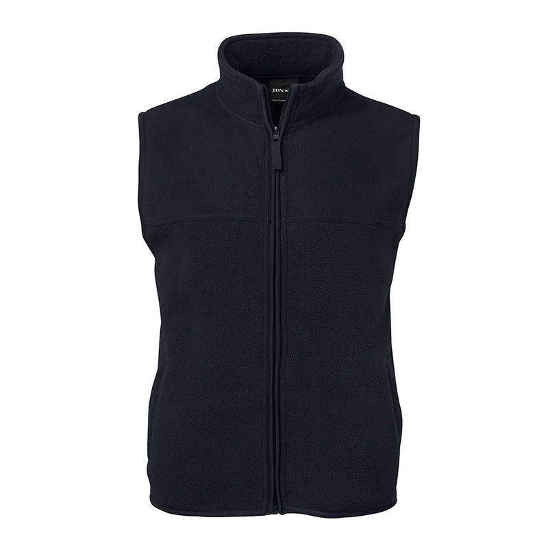 Load image into Gallery viewer, JB's Polar Fleece Vest features a durable 100% polyester construction with low-pill 290gsm polar fleece and two front welt pockets, ideal for active safety and workplace environments.