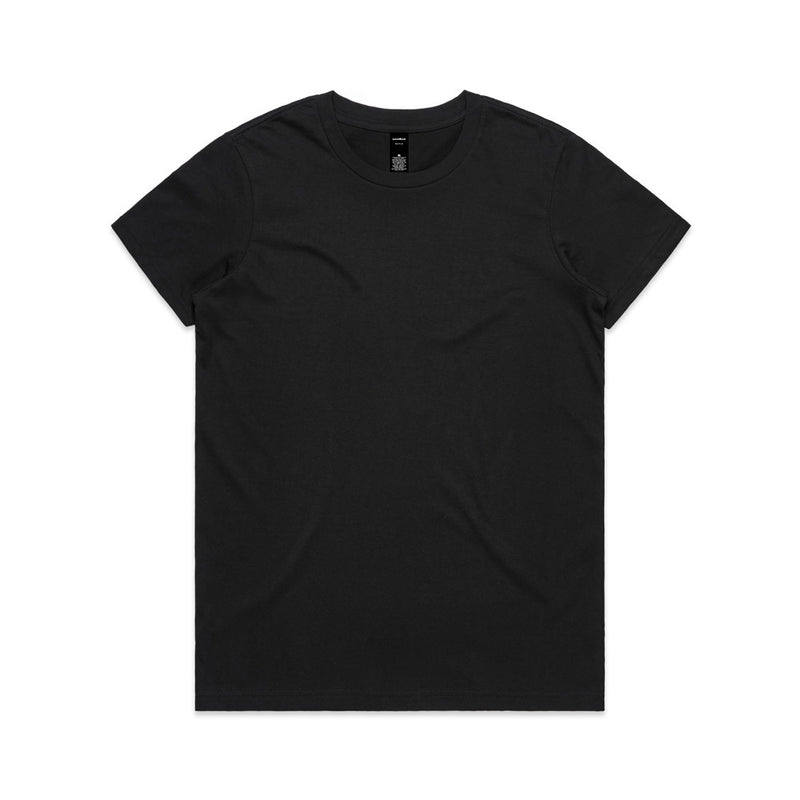 Load image into Gallery viewer, AS Colour 4001 Women's Maple Tee featuring a regular fit and durable design. Made from 100% combed cotton with neck ribbing and double needle hems, ideal for active and workplace settings.
