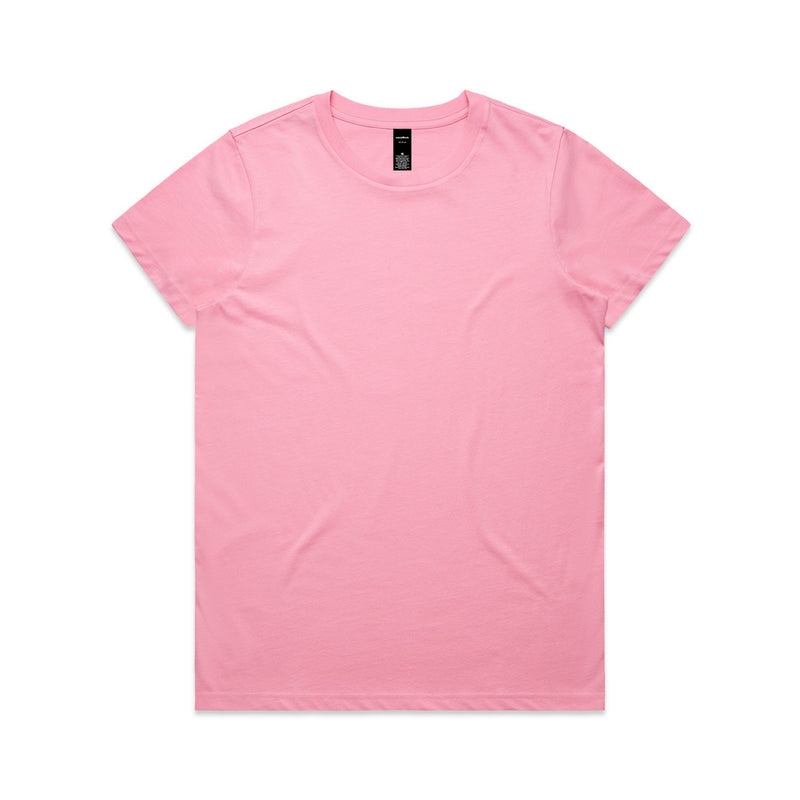 Load image into Gallery viewer, AS Colour 4001 Women's Maple Tee showcases a regular fit with durable neck ribbing and double needle hems, crafted from mid-weight 100% combed cotton, reflecting Active Safety's commitment to quality workwear.