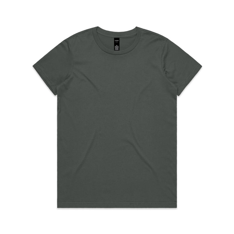 Load image into Gallery viewer, AS Colour 4001 Women's Maple Tee showcases a regular fit with durable neck ribbing and double needle hems, crafted from mid weight 100% combed cotton, ideal for screen printing and embroidery.