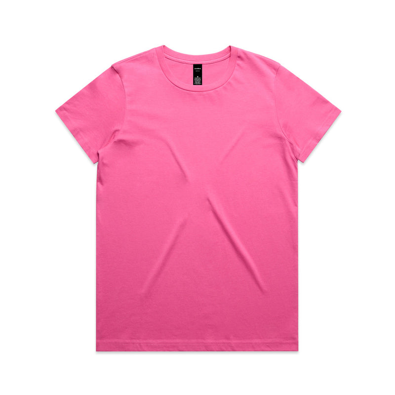 Load image into Gallery viewer, AS Colour 4001 Women's Maple Tee, designed for durability with neck ribbing and double needle hems, perfect for workplace settings aligned with Active Safety's commitment to quality and reliability.