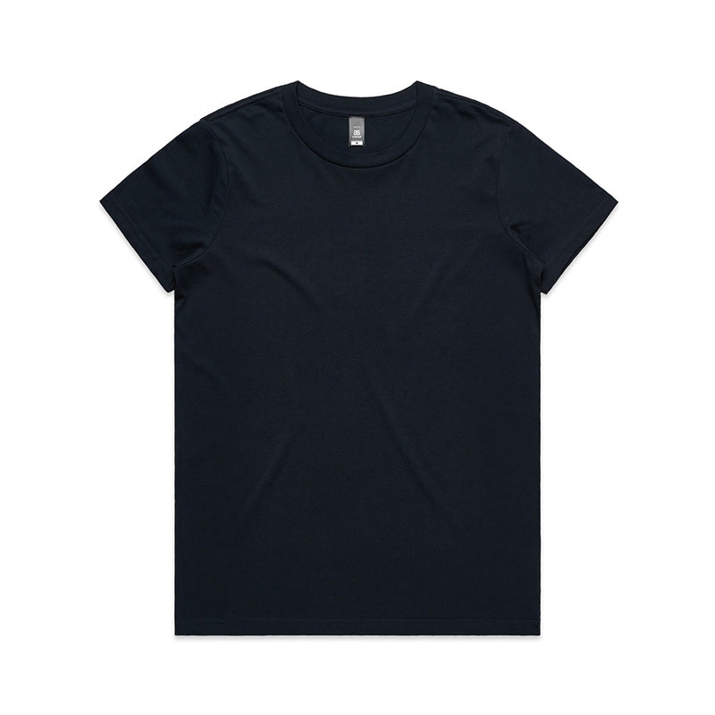 Load image into Gallery viewer, The AS Colour 4001 Women's Maple Tee showcases a regular fit with durable neck ribbing and double needle hems, ideal for workplace comfort and longevity, aligning with Active Safety's commitment to quality workwear.
