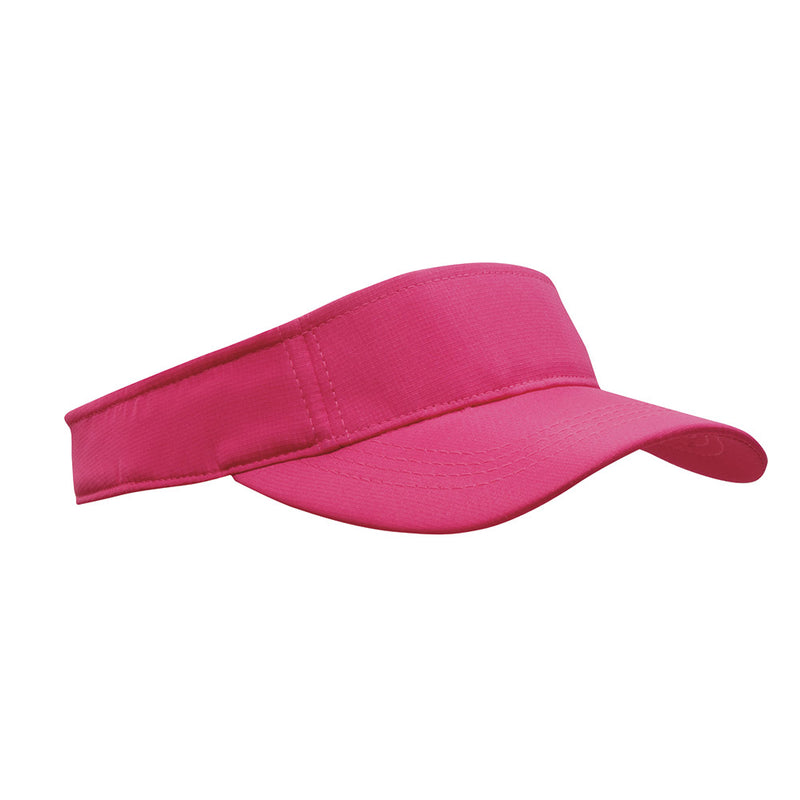 Load image into Gallery viewer, Sports Ripstop Visor with a pre-curved peak and fabric-covered short touch strap. Features a 100% polyester sports ripstop fabric and 4-stitch polo sweatband, ideal for active safety environments.